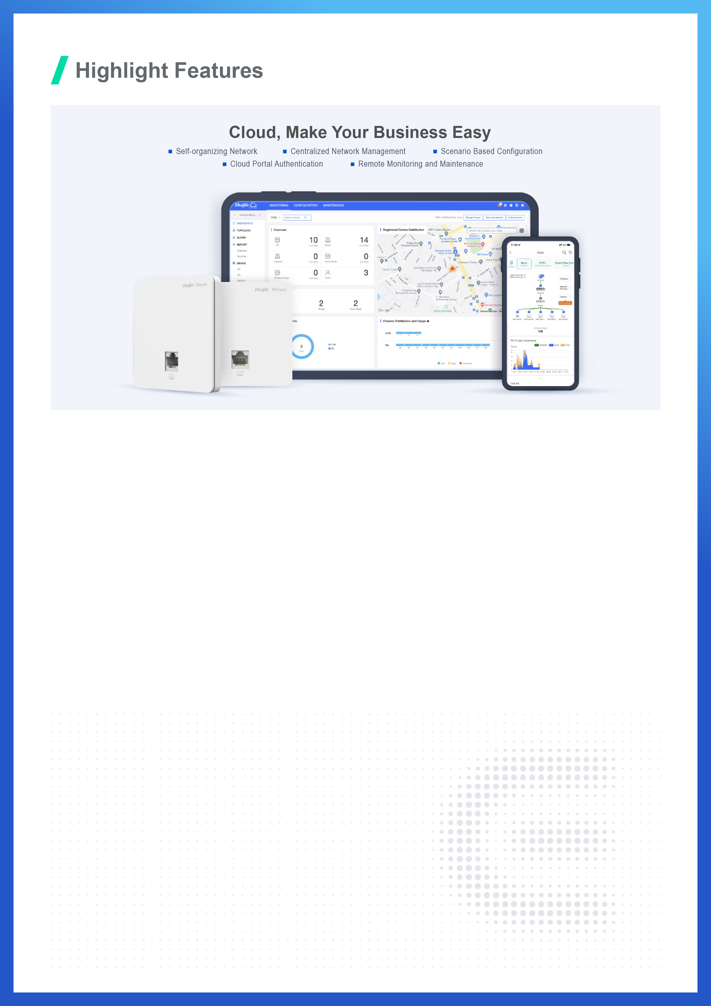 RUIJIE RG-RAP1200(F) : Wi-Fi 5 1267Mbps Wall-mounted Access Point BY BILLIONAIRE SECURETECH RG-RAP1200(F)