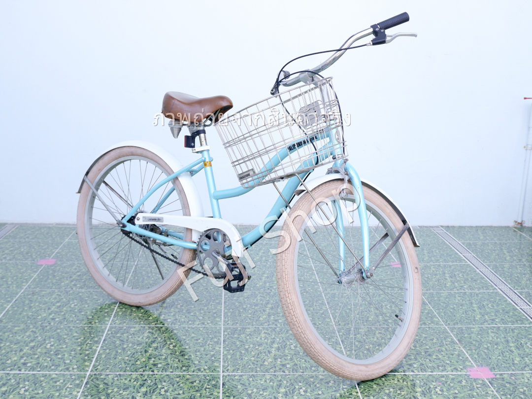จักรยานญี่ปุ่น - ล้อ 24 นิ้ว - ไม่มีเกียร์ - Californian Bike - สีฟ้า [จักรยานมือสอง]