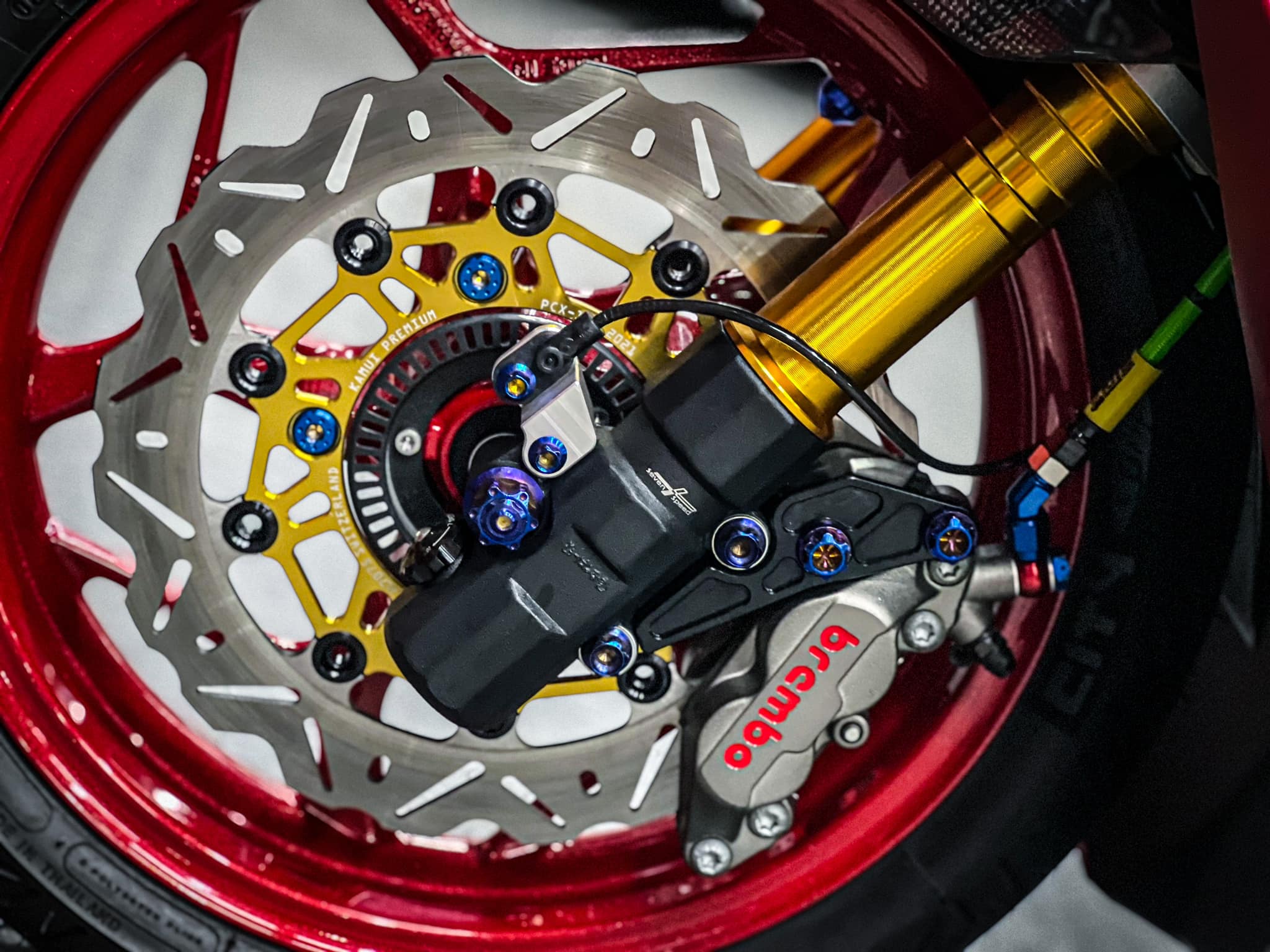 กระบอกโช้คหน้า PCX160 SVENSPEED ราคาขายชุดละ 3500บาท