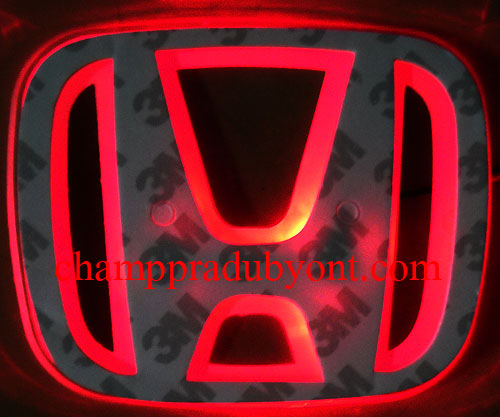 โลโก้มีไฟ HONDA CITY 08-13 LED แสงสีแดง (ด้านหลัง)