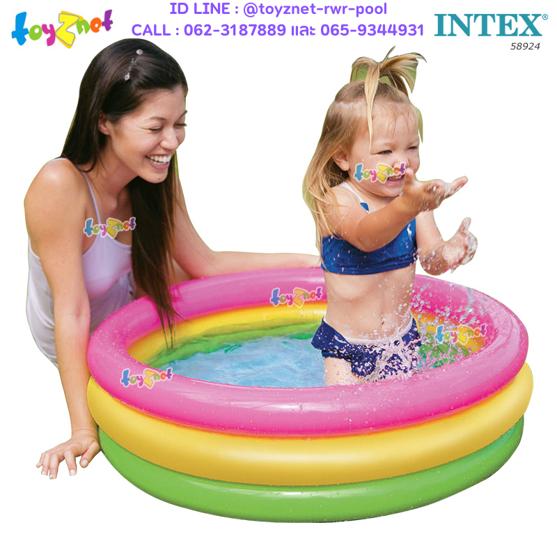 Intex Sunset Glow Baby Pool 0.86x0.25 m. no 58924