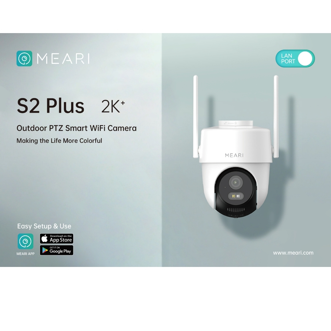 MEARI S2 PLUS กล้องวงจรปิดระบบ IP 4MP OUTDOOR PTZ SMART WiFi CAMERA รองรับการสื่อสารสองทาง BY BILLIONAIRE SECURETECH MEARI S2 PLUS