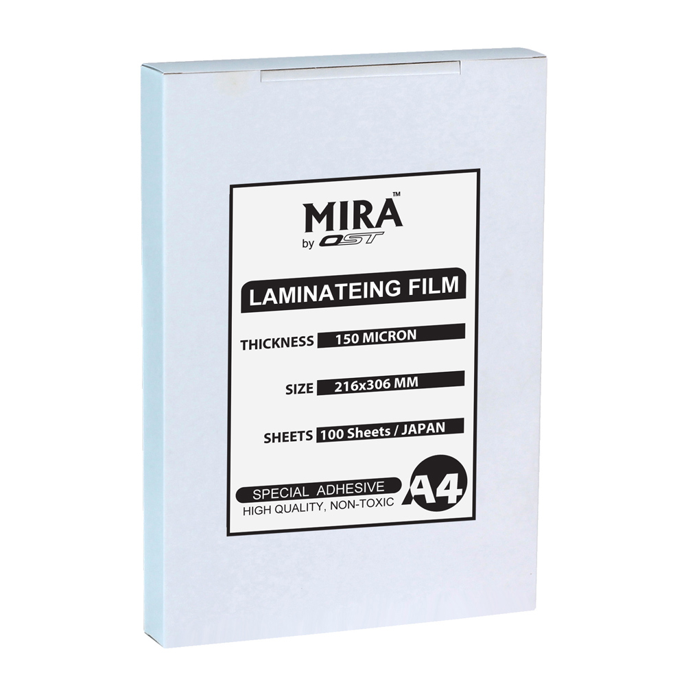 พลาสติกเคลือบบัตร A4 หนา 150ไมครอน MIRA