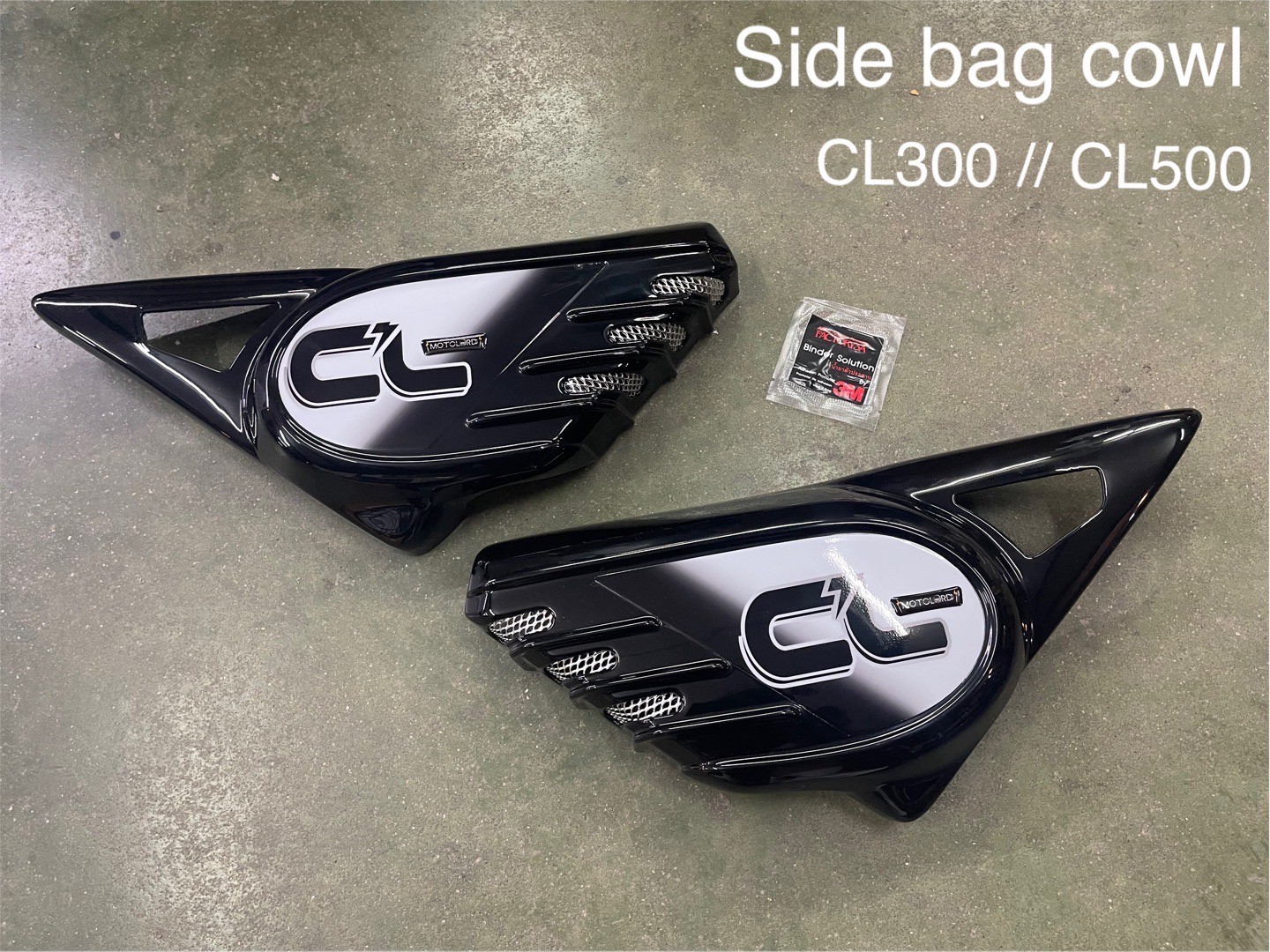 ครอบฝากระเป๋าแต่ง Side bag cowl MotoLord CL300//CL500 2400฿