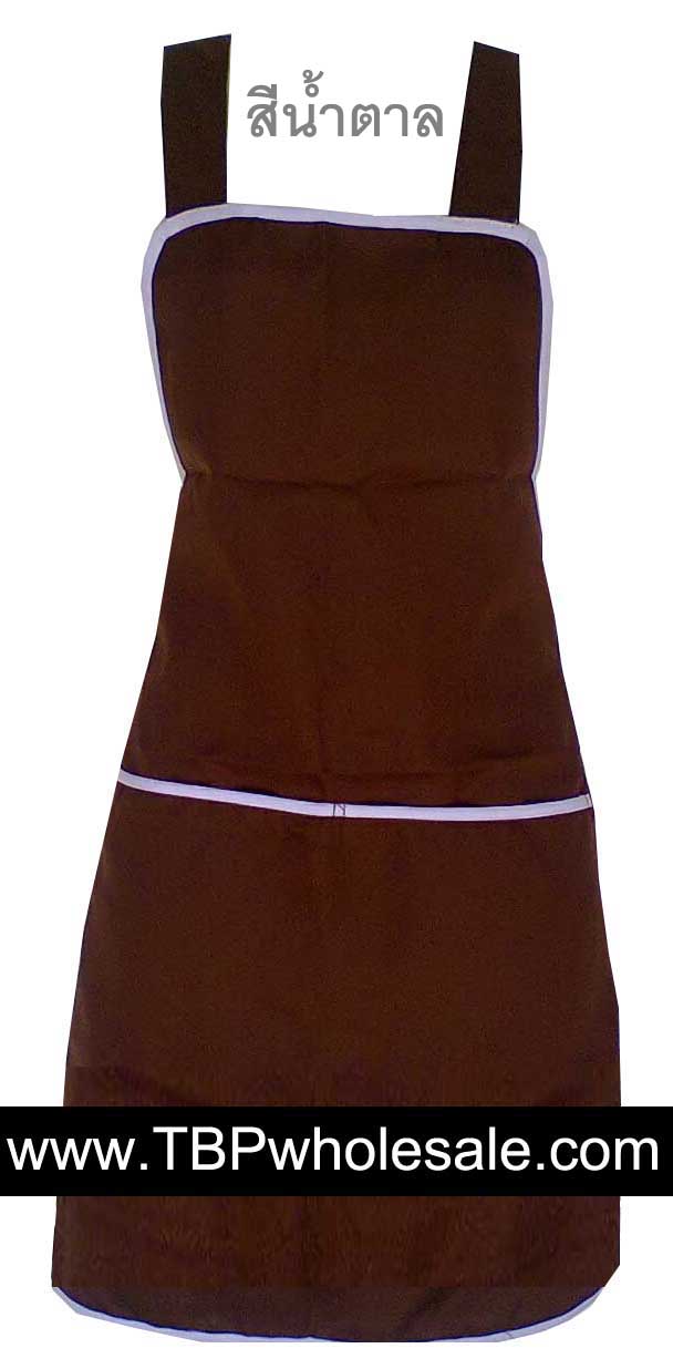 AP-002===ราคาส่ง 45 บาทต่อผืน ขั้นต่ำ 100 ผืน ผ้ากันเปื้อนเนื้อผ้าโซล่อนมีสายคล้องคอ,สายคาดเอว,กระเป๋าสองด้าน(มีหลายสีค่ะ) Tel:081-0110084/02-3972066