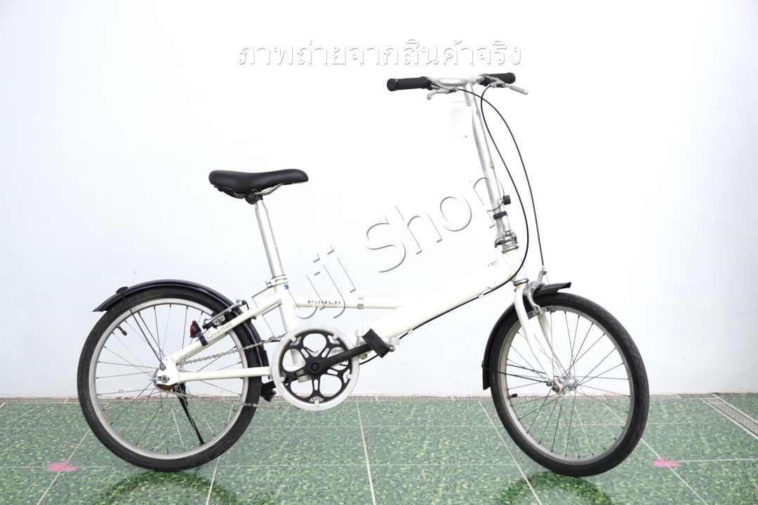 จักรยานพับได้ญี่ปุ่น - ล้อ 20 นิ้ว - ไม่มีเกียร์ - อลูมิเนียม - Panasonic - สีขาว [จักรยานมือสอง]