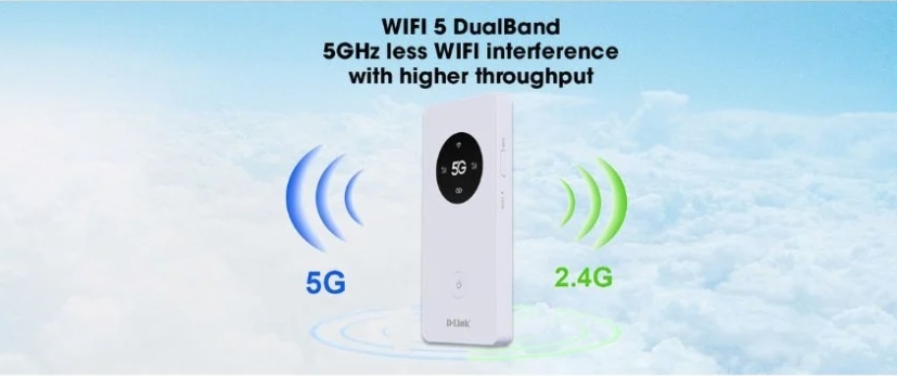 D-LINK DWR-U2000 : 5G NR MiFi Mobile Hotspot BY BILLIONAIRE SECURETECH DWR-U2000