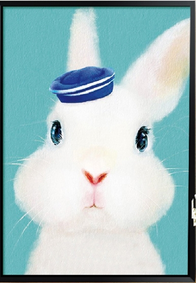rabbit-1139 *สินค้าหมด* ชุดปักครอสติช ลายกระต่ายขาว (งานปักเต็มลาย ไม่มีเดินเส้น) ขนาด 33*43 ซม.ผ้าครอสติช 11CTพิมพ์ลายปักเต็มลายผ้า ไหมคอตตอน 13 สี ผังลาย เข็ม