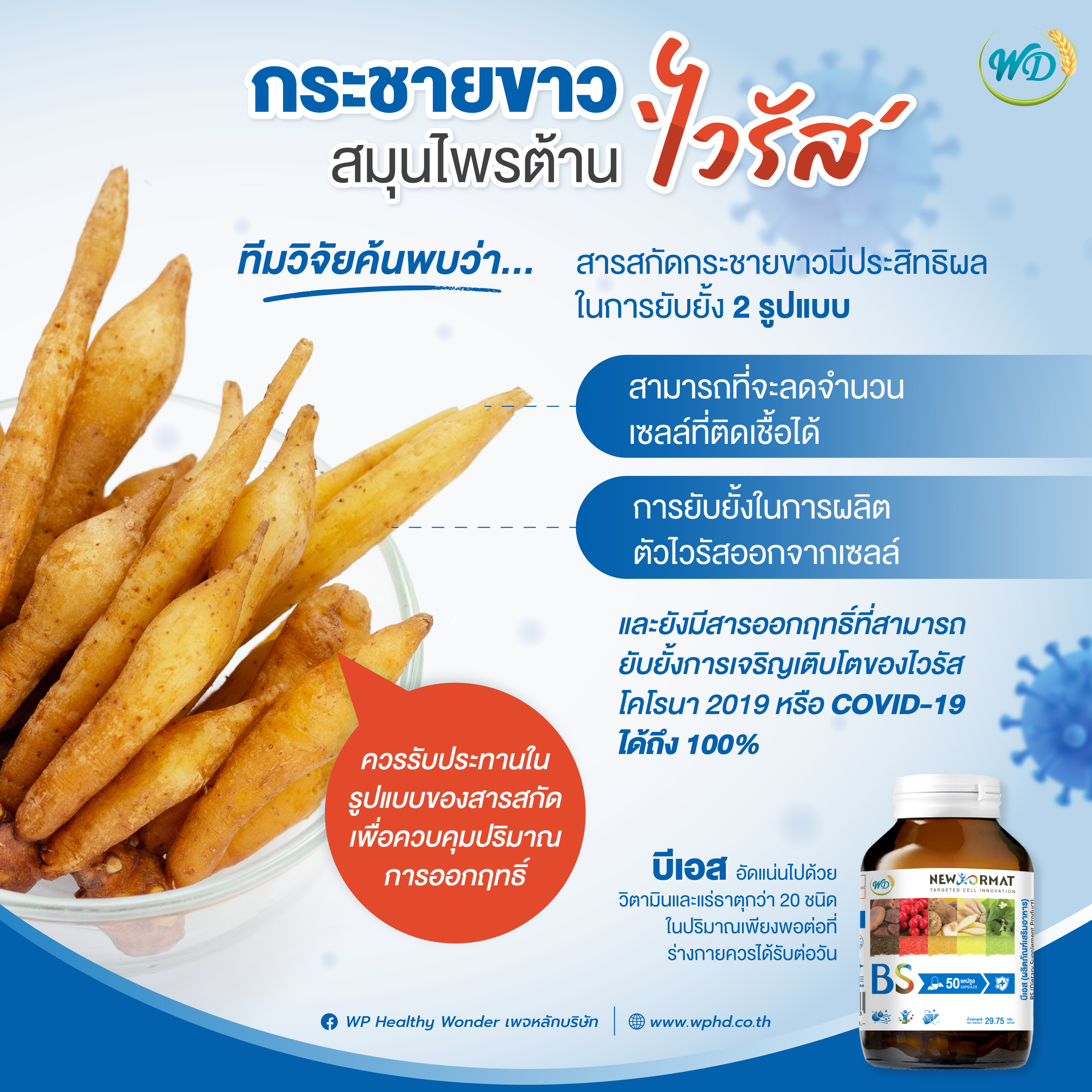 สารสกัดสมุนไพร ลดเบาหวาน ความดัน BS (3 กระปุก)