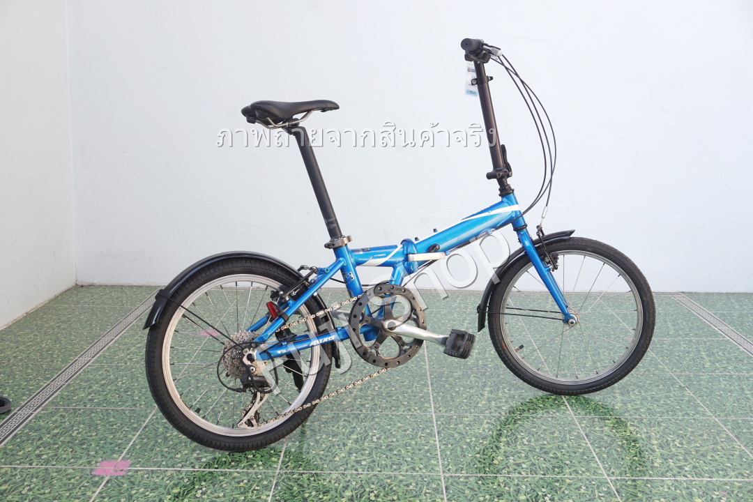 จักรยานพับได้ญี่ปุ่น - ล้อ 20 นิ้ว - มีเกียร์ - อลูมิเนียม - Alvlays - สีฟ้า [จักรยานมือสอง]