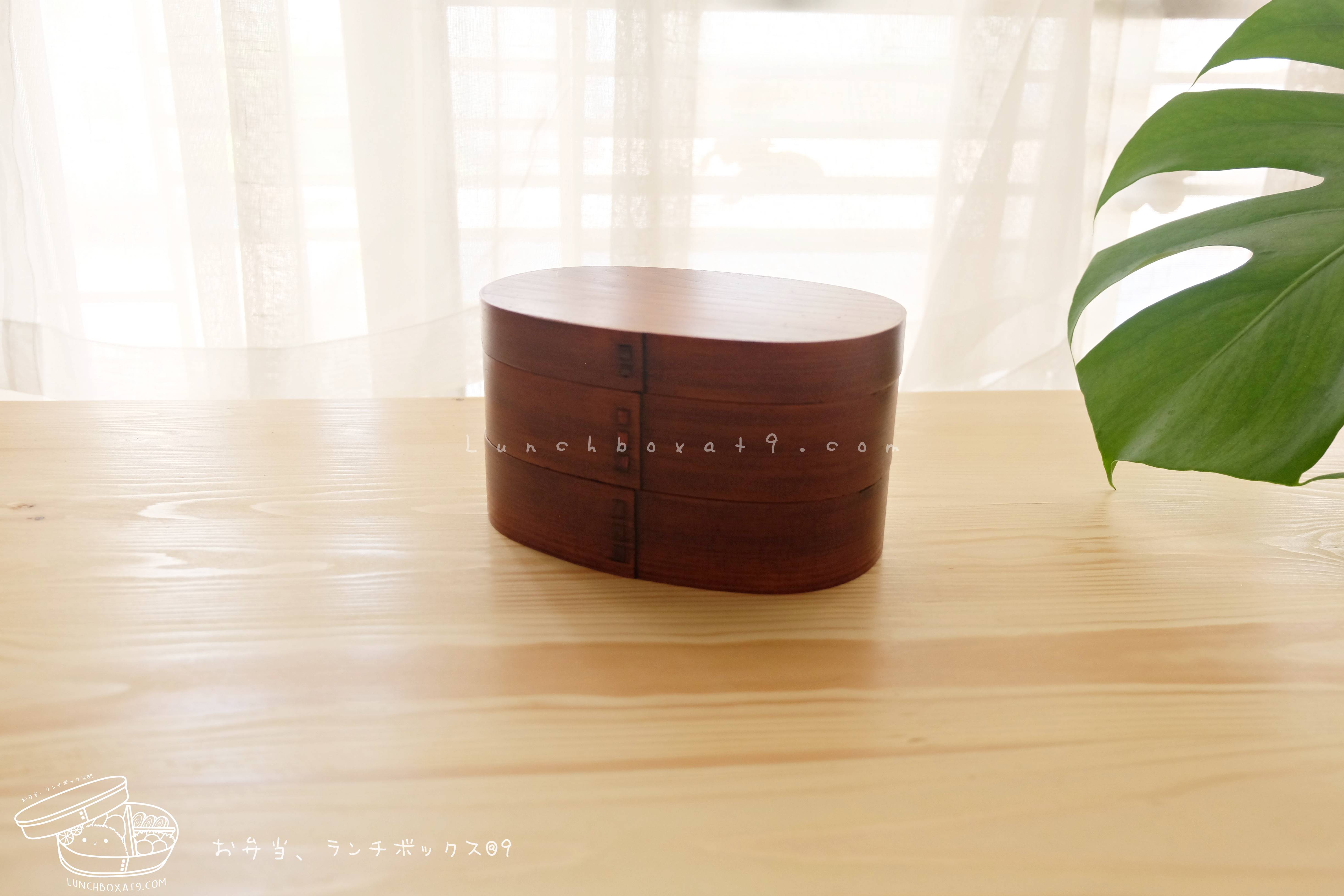 Bending Original Japanese Cedar Wood Bento Box (Small) กล่องข้าวญี่ปุ่นไม้ซีดาร์รุ่นดั้งเดิมรุ่นเล็ก 2 ชั้น