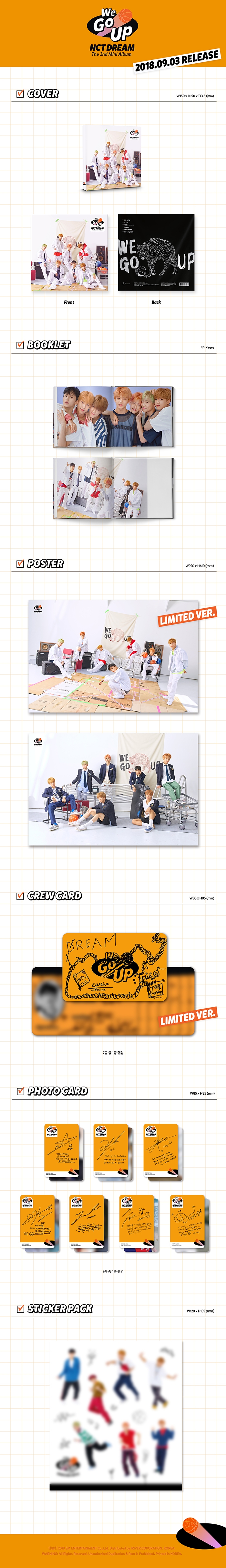 [PRE-ORDER] NCT DREAM - 2nd Mini Album "WE GO UP"