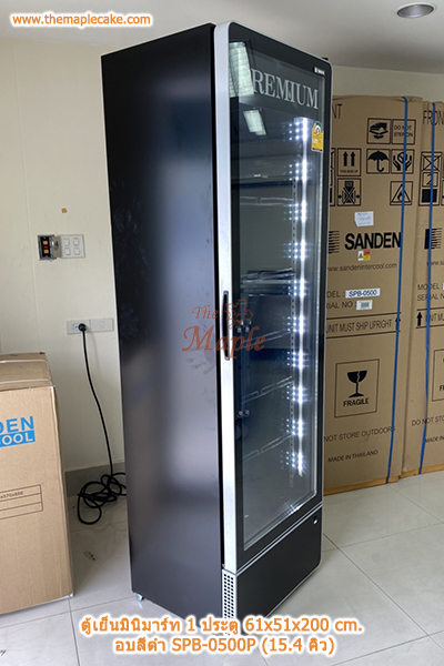 ตู้แช่เครื่องดื่ม 1 ประตู อบสีดำ SANDEN รุ่น SPB-0500P