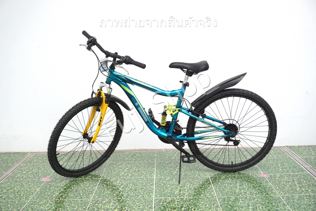 จักรยานเสือภูเขาญี่ปุ่น - ล้อ 26 นิ้ว - มีเกียร์ - อลูมิเนียม - มีโช๊ค - Mongoose - สีเขียว [จักรยานมือสอง]