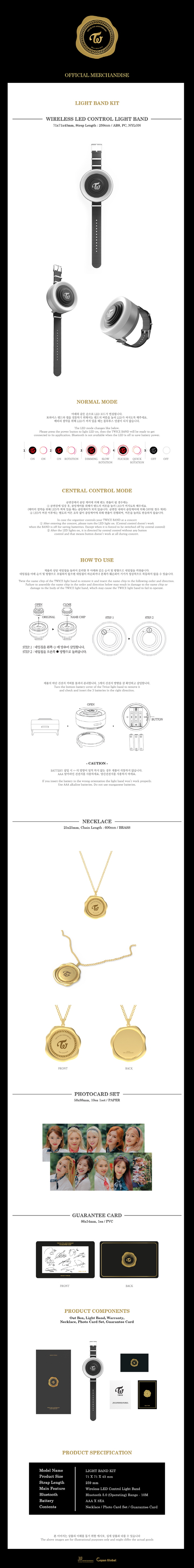 [PRE-ORDER] TWICE - Official MD "LiGHT BAND KIT"