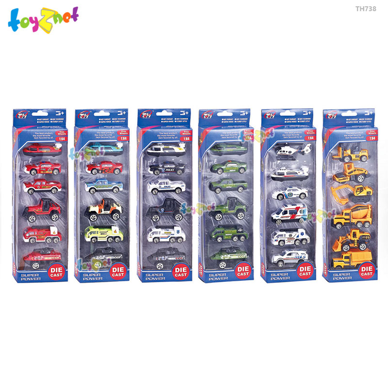 Toyznet ส่งฟรี รถเหล็กของเล่น 6 แบบ รุ่น TH738