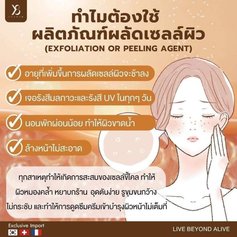 ทำไมต้องใช้Y8ผลัดเซลล์ผิว