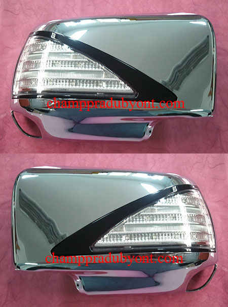 ครอบกระจกมองข้างมีไฟ CHEVROLET COLORADO 12-16 ลายเบนซ์ (เว้นช่องไฟเลี้ยว)