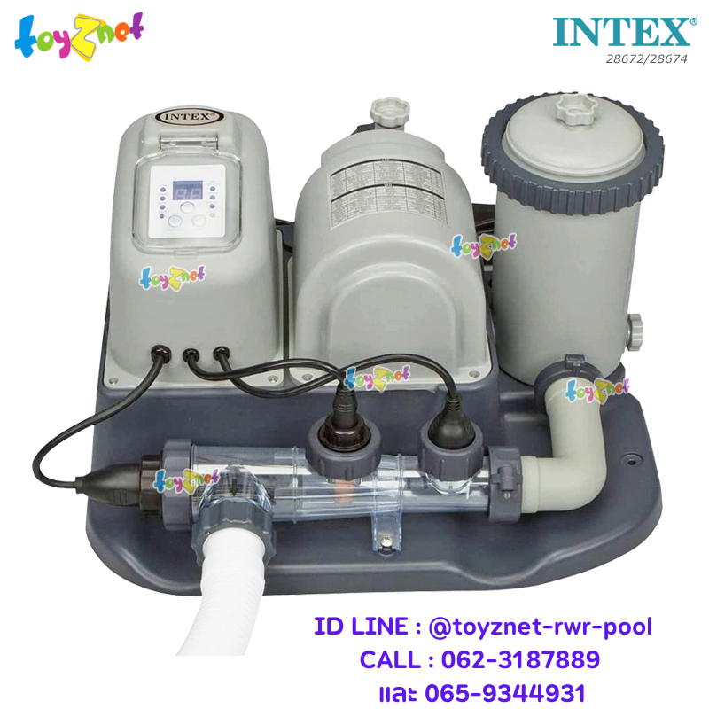 Intex Cartridge Filter Pump & Saltwater System (E.C.O.) 4,542 L/hr no.28674