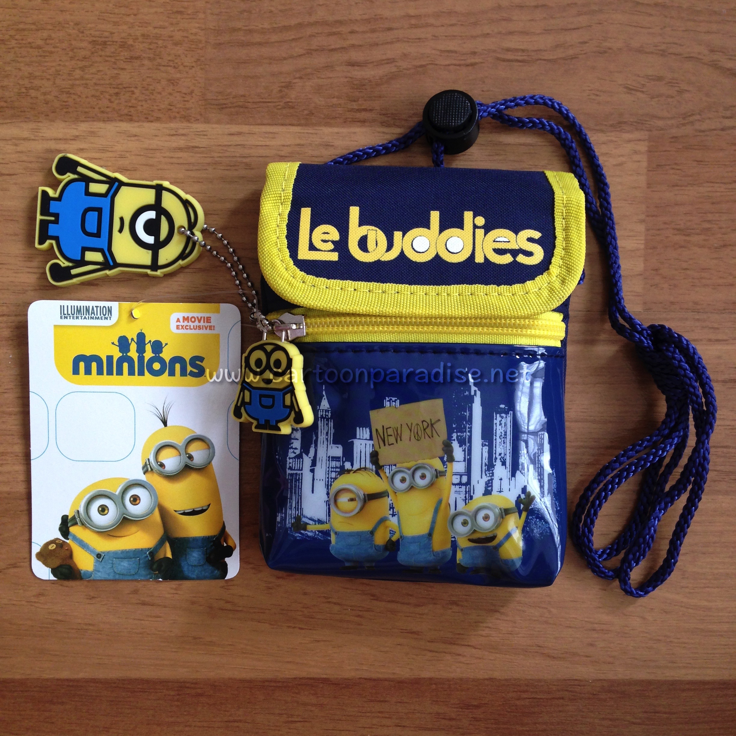 กระเป๋าสะพายข้าง กระเป๋าคล้องคอ เดสพิคเคเบิ้ลมี มินเนี่ยน Despicable Me Minion Le Buddies Shoulder Bag Sling Bag