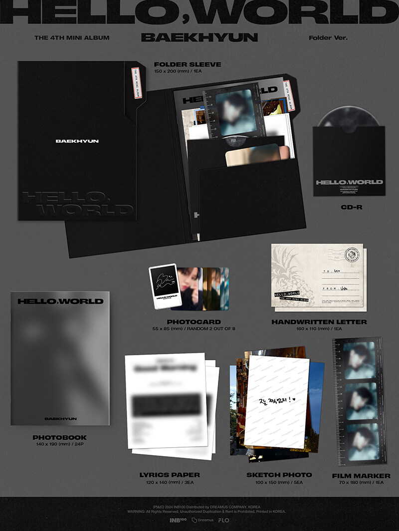 [PRE-ORDER] BAEKHYUN - 3rd Mini Album "Hello, World" (Folder ver.)