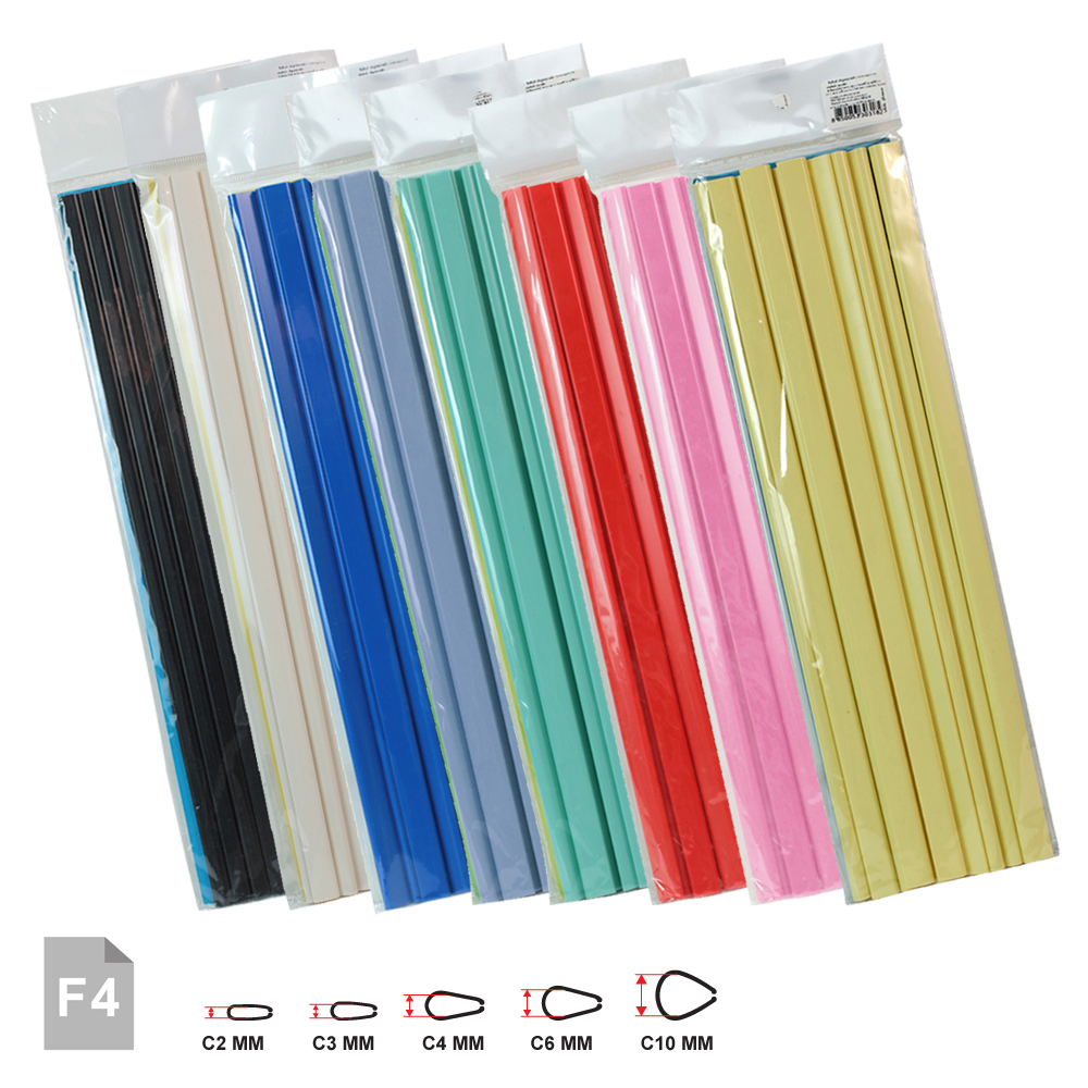 Slide Binder Bars 14 inch C-section Shape 10 pieces