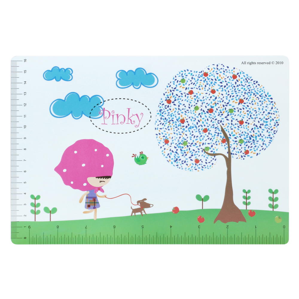 แผ่นรองเขียนพลาสติก พิมพ์ลายPinky MT-004