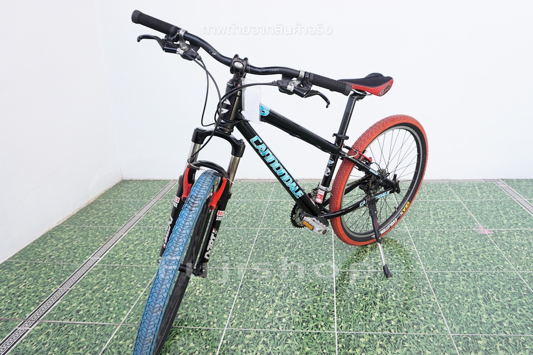 จักรยานเสือภูเขาญี่ปุ่น - ล้อ 26 นิ้ว - เกียร์ 3x8 (24 สปีด) - อลูมิเนียม - โช๊คหน้า - Canondale F6 - สีดำ - Size S [จักรยานมือสอง]