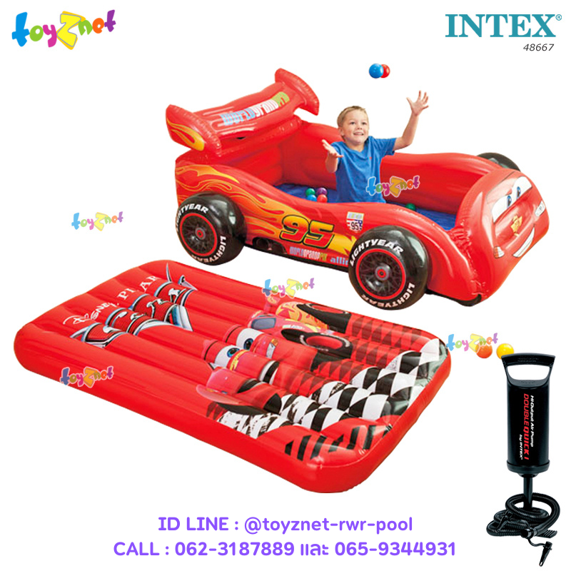Intex Cars Ball Pit w no.48667 + DQI Air Pump