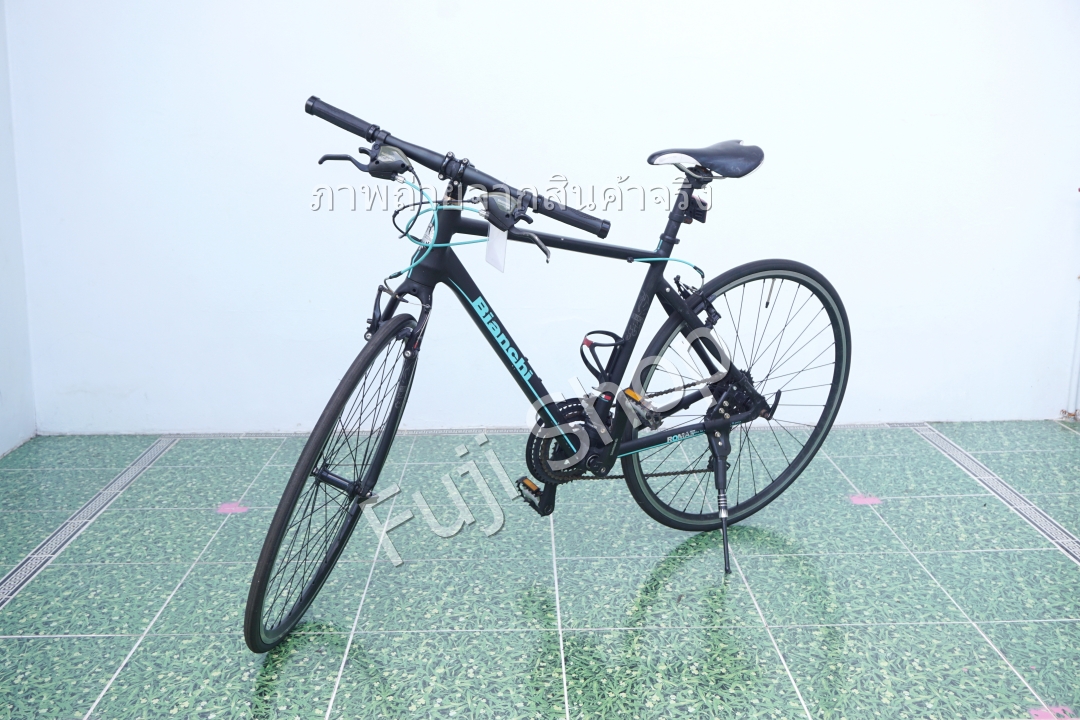 จักรยานไฮบริดญี่ปุ่น - ล้อ 700c - มีเกียร์ - อลูมิเนียม - Bianchi Roma IV - สีดำ [จักรยานมือสอง]