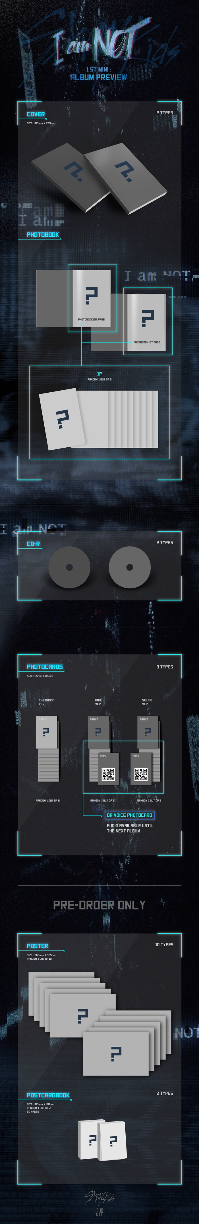 [PRE-ORDER] STRAY KIDS - 1st Mini Album "I AM NOT" (Random Cover - สุ่มปก)