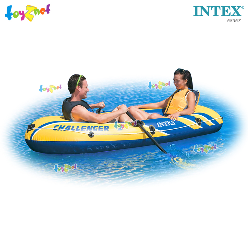 Intex Challenger 2 w/1.22m French Oars & DQI Air Pump no.68367