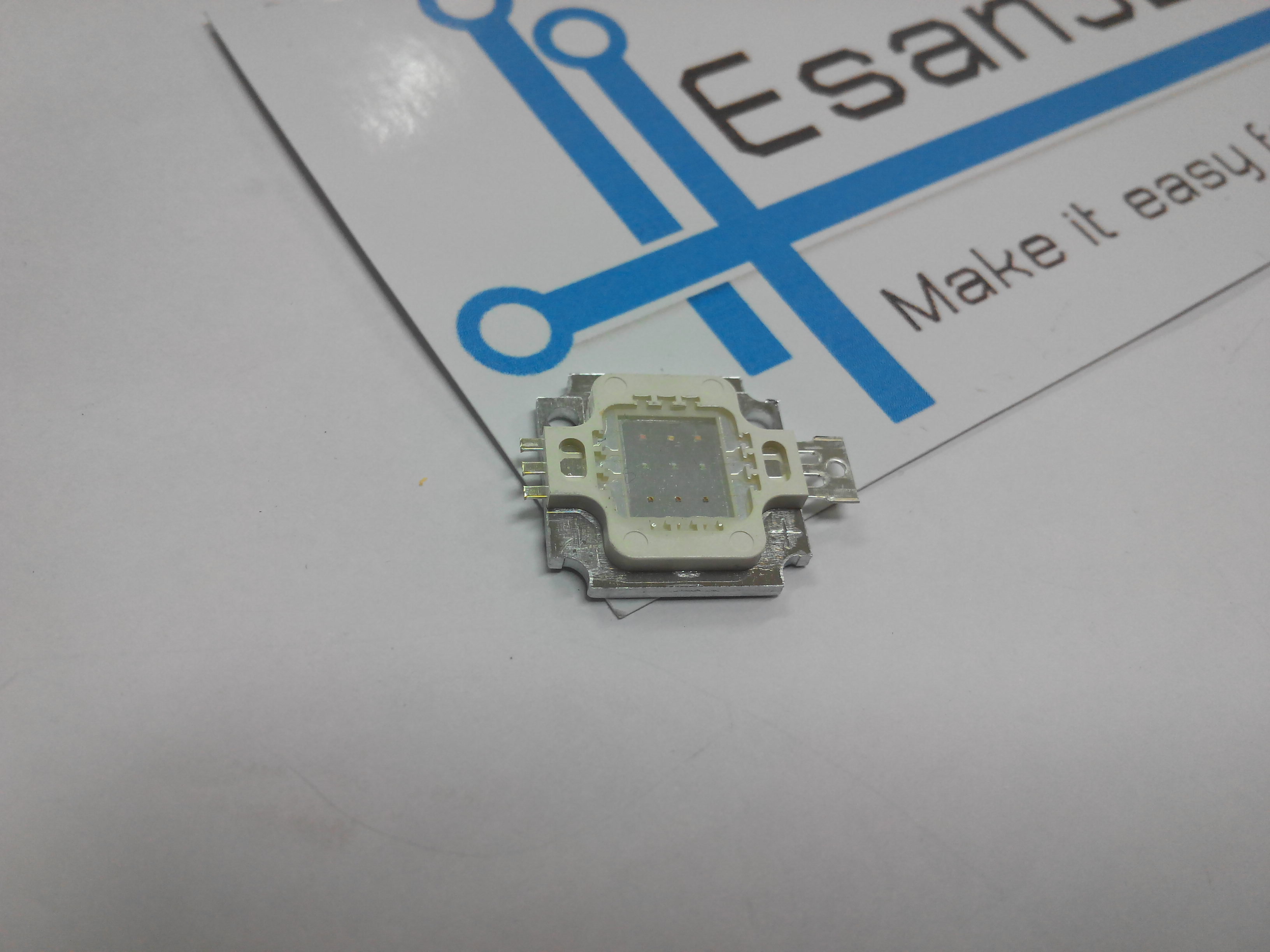 10W High power LED RGB แรงดัน 6-12V อัตราความสว่าง 460-625LM