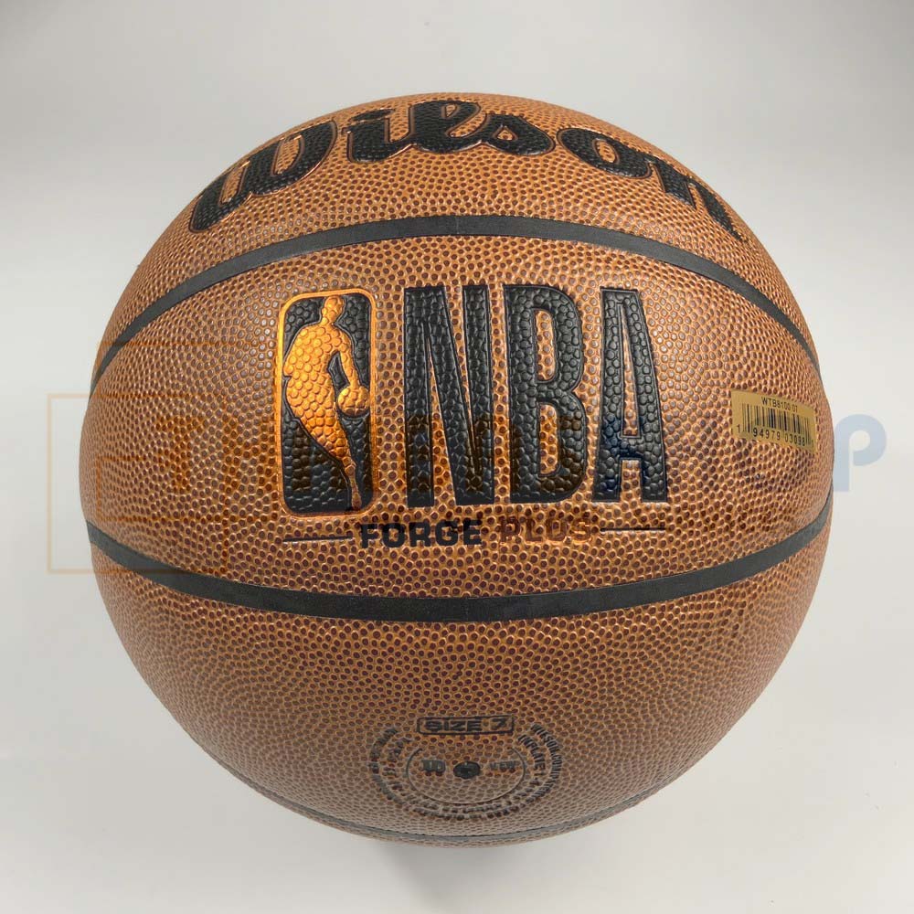 ลูกบาสเกตบอล Wilson NBA Forge Plus รหัส WTB8100XB07 บาสเกตบอลหนังPU Size 7 (ของแท้ 100%)