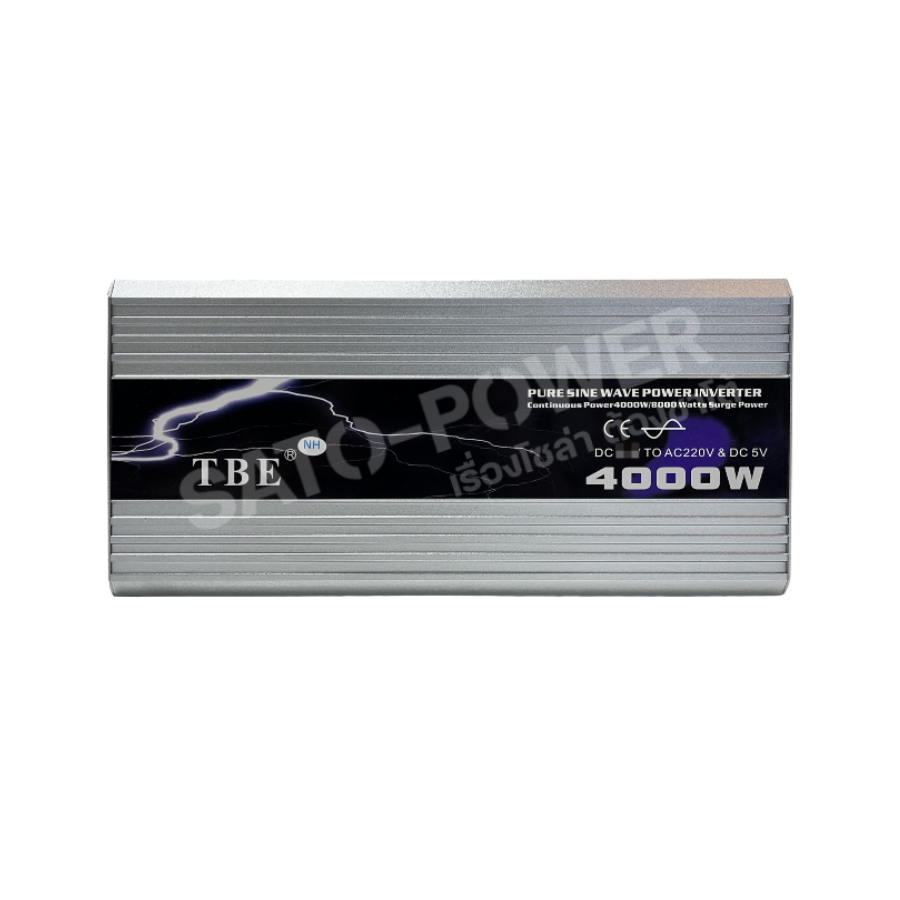 TBE PURE SINE WAVE POWER INVERTER TBE-4000W ระบบ 12V-24V-48V อินเวอร์เตอร์ เครื่องแปลงไฟ อินเวอเตอร์หรือหม้อแปลงไฟ ใช้สำหรับเเปลงไฟแบตเป็นไฟบ้าน