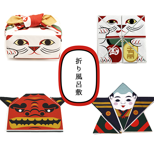 ผ้าห่อเบนโตะ Origami Furoshiki ลาย Fuku suke