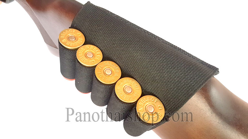 แผงยางยืดลูกซองสวมพานท้าย 5 นัด