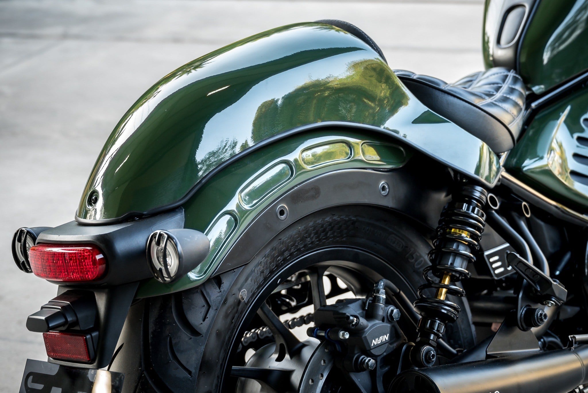 ชุดพิงหลังคนขับ-ครอบเบาะหลัง MotoLordD Honda Rebel 300/500 (2021)