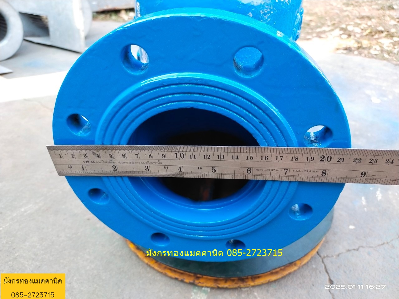 มิเตอร์น้ำ มาตรน้ำ ASAHI รุ่น WVM-100 ขนาด 4 นิ้ว ตัวมาตรวัดน้ำทำด้วยเหล็กหล่อ (Cast Iron FC20) ขับเคลื่อนด้วยระบบใบพัดชนิดแม่เหล็ก 2 ชั้น (Turbine Type,Magnetic Driving)