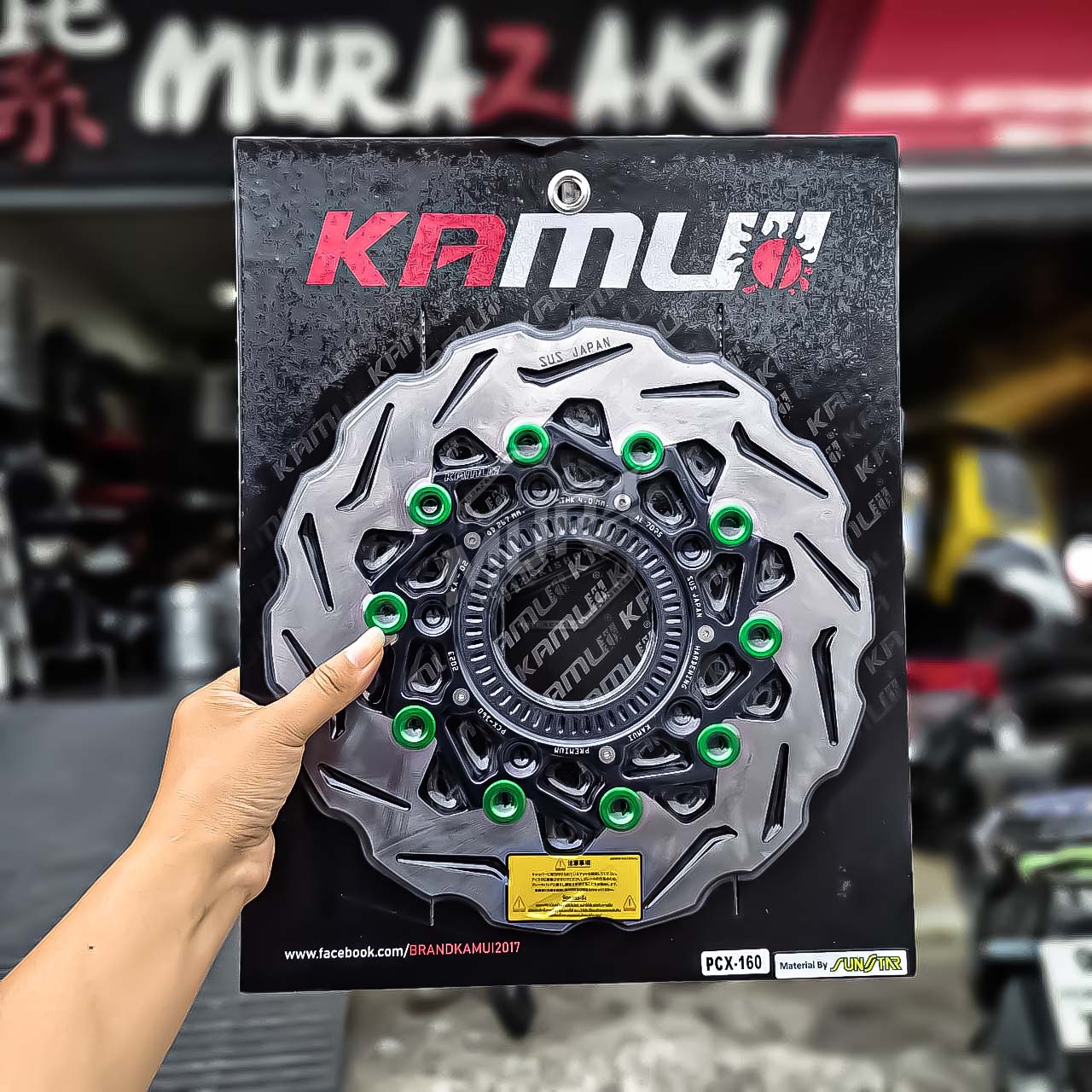 จานหน้า Kamui pcx160 abs ขนาด 267mm.[จานโต]