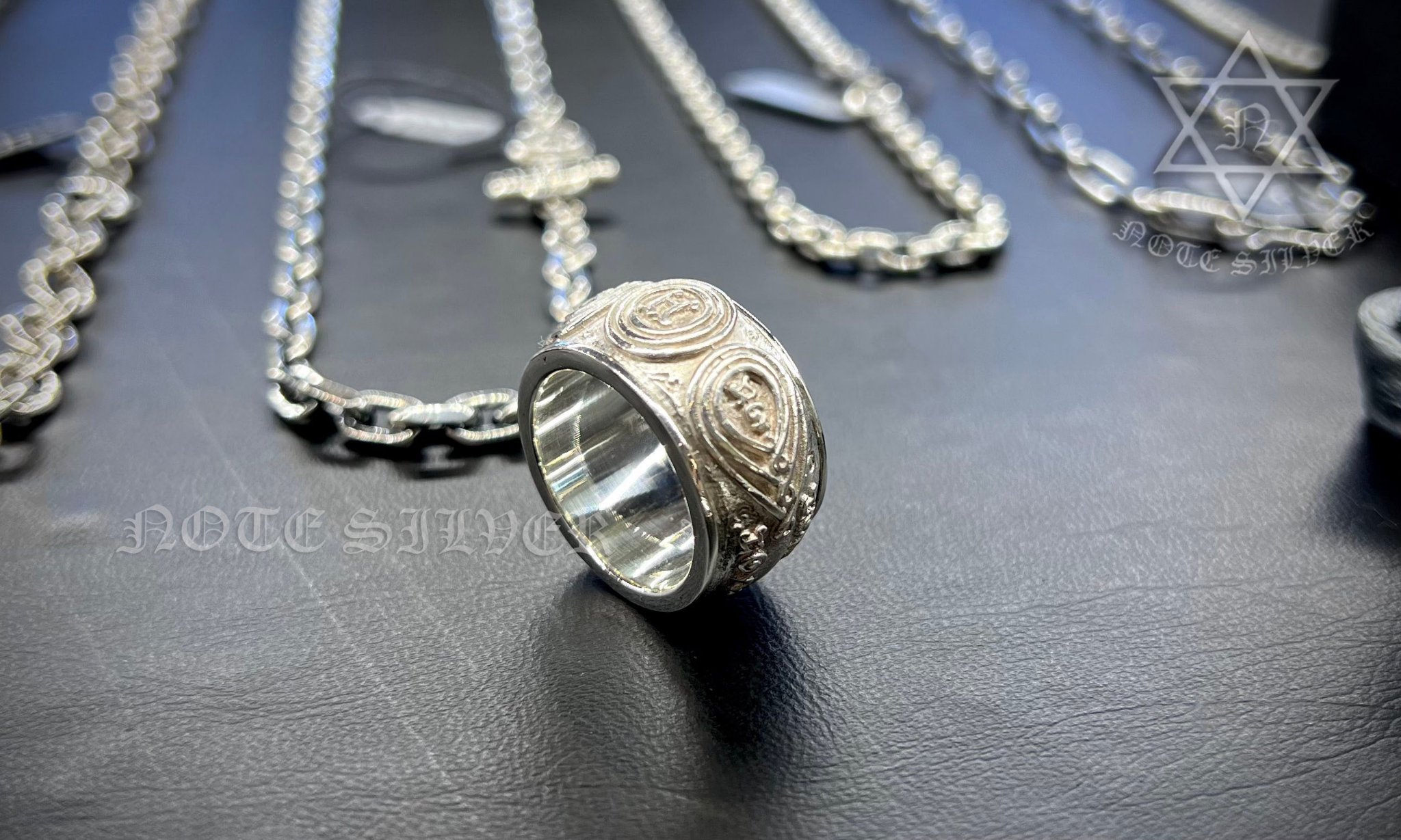 เลี่ยมกรอบแหวนเงินแท้ และทำไซส์ให้เบอร์เล็กลงโดยไม่ต้องตัดแหวน Sterling Silver 925 NSSV3042