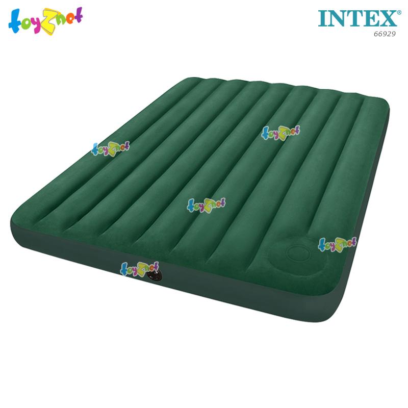Intex Downy Airbed 5ft (Queen) 152x203x22 cm w/Built-in Foot Pump no.66929