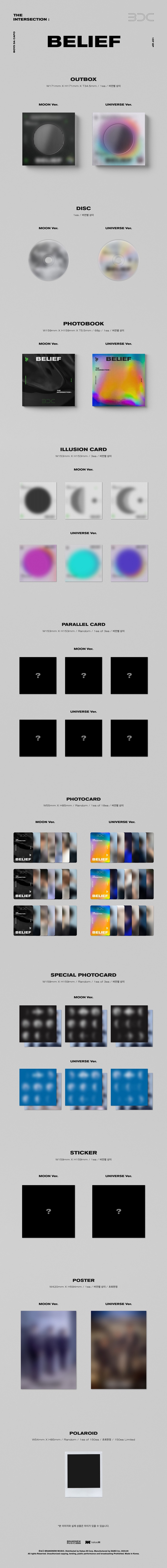 [PRE-ORDER] BDC - 1st EP Album "THE INTERSECTION : BELIEF"