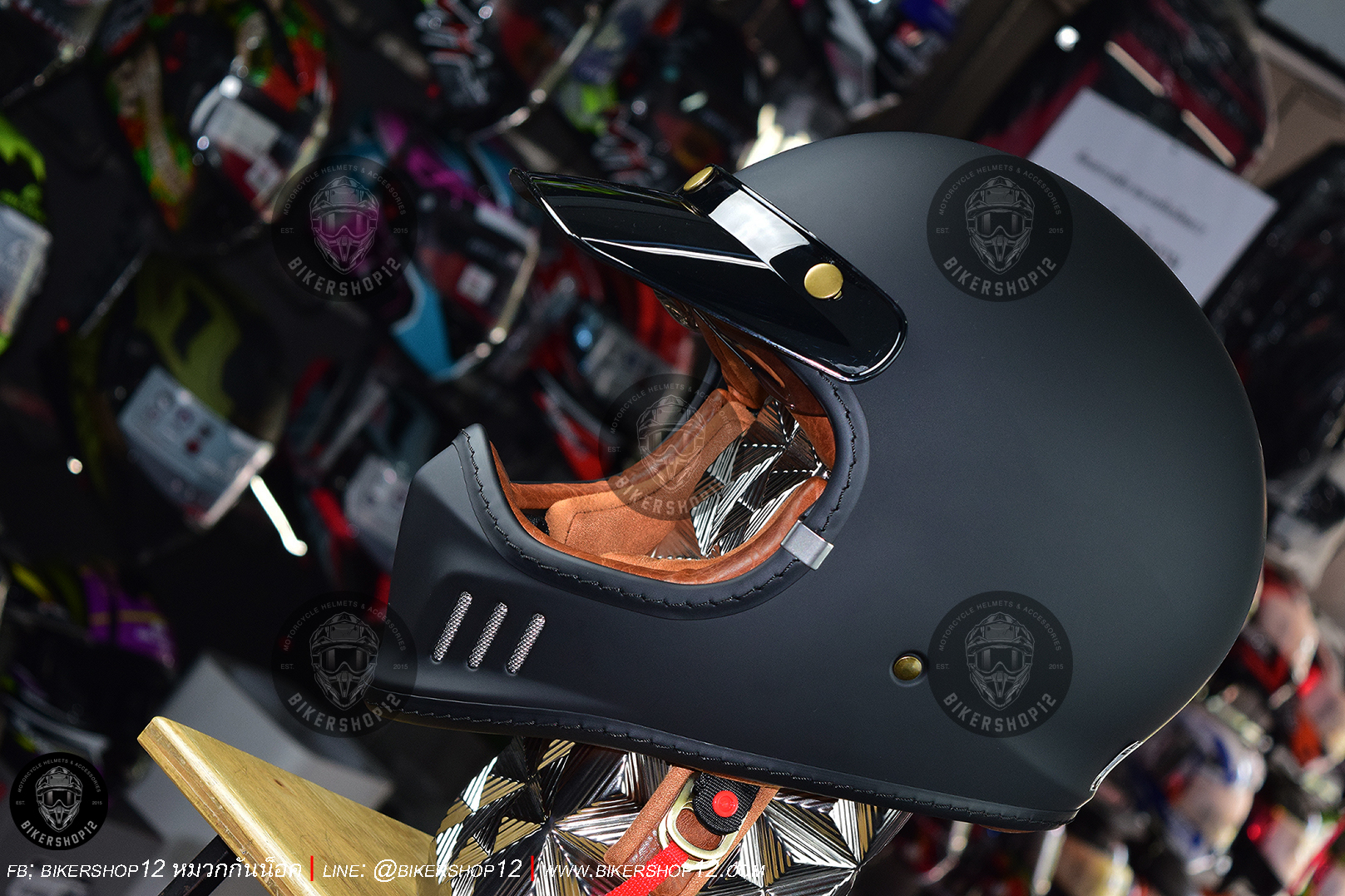 หมวกกันน็อก Bilmola รุ่น RX100 สี ดำด้าน