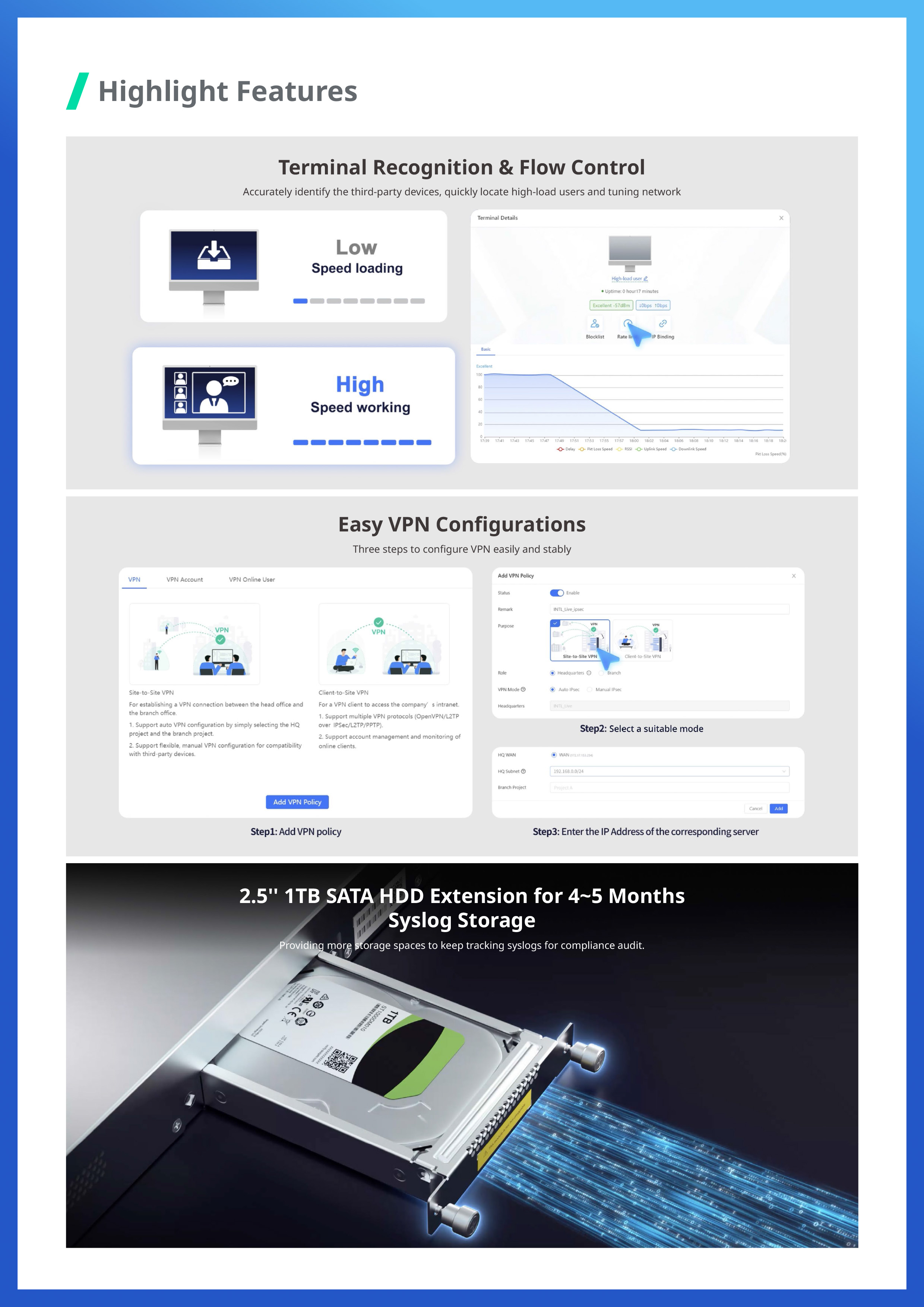 RUIJIE RG-EG1510XS: EG FLAGSHIP ROUTER, 1500 Client User, IPsec VPN 1,000 Tunnels, 4 Gbps BY BILLIONAIRE SECURETECH RG-EG1510XS