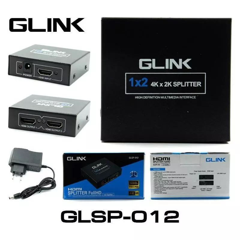 GLINK GLSP-012 / GLSP012 HDMI SPLITTER 1 out 2 (เข้า 1 ออก 2) BY BILLIONAIRE SECURETECH GLSP-012