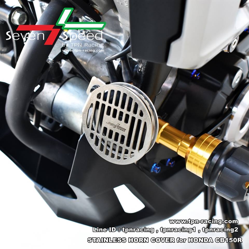 บังแตร สแตนเลส CB150R Stainless Horn Cover for Honda CB150R มี 3 ลายให้เลือก -ลายดาว -ลายรังผึ้ง -ลายแคปซูล ราคา250