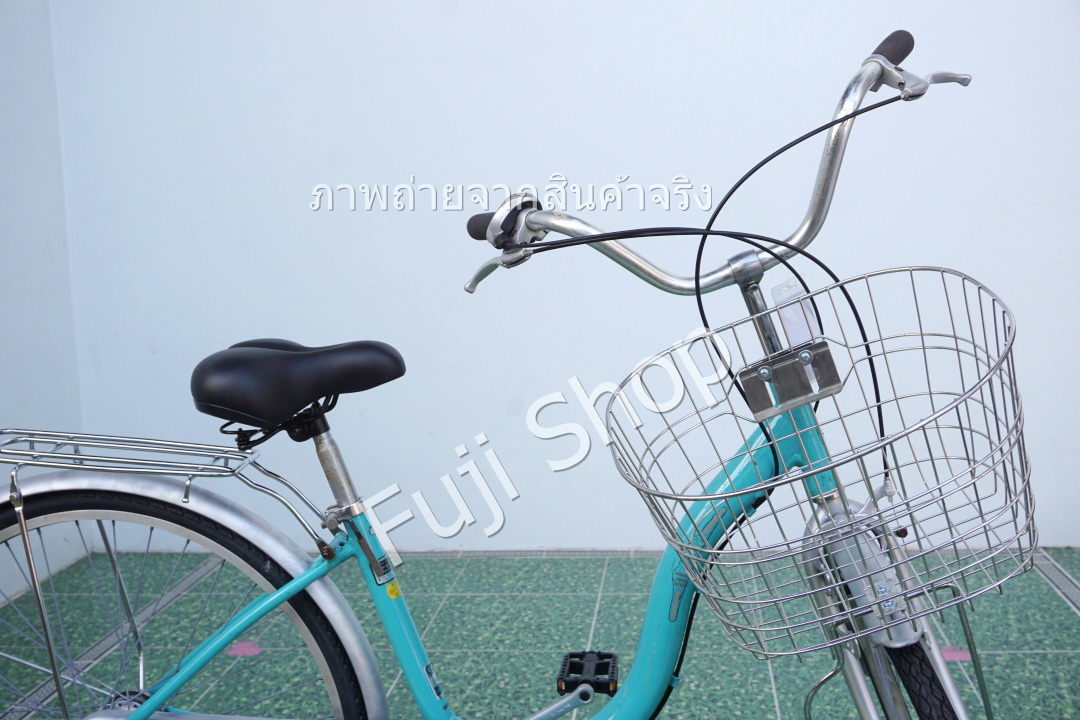 จักรยานแม่บ้านญี่ปุ่น - ล้อ 26 นิ้ว - เกียร์ดุม 3 สปีด - อลูมิเนียม - สีฟ้า [จักรยานมือสอง]