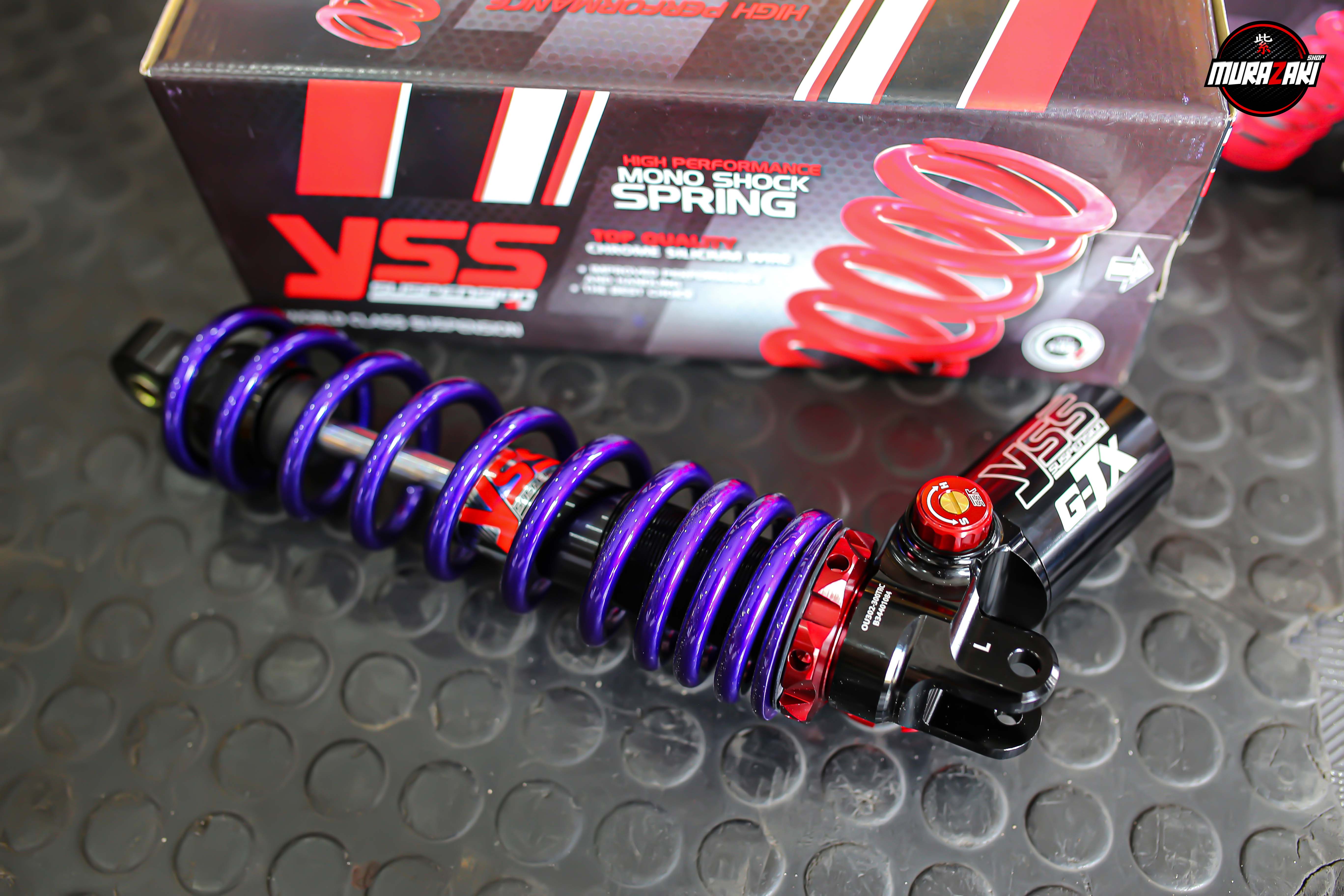 สปริงทำสี YSS GTX สีเพาเดอร์โค๊ด ราคาซื้อขาด900 ราคาสับ600