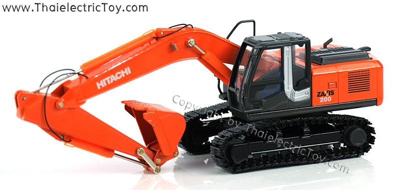 โมเดลรถแบคโฮ Hitachi Zaxis 200 วัสดุเป็นเหล็กทั้งคัน ขนาด 1:50 รายละเอียดสมจริง
